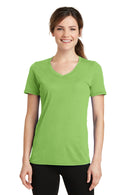 Port & Company Ladies Performance Blend V-Neck Tee. LPC381V-Activewear-Lime-4XL-JadeMoghul Inc.