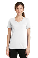 Port & Company Ladies Performance Blend V-Neck Tee. LPC381V-Activewear-White-4XL-JadeMoghul Inc.