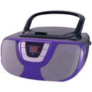 Portable CD Radio Boom Box (Purple)-CD Players & Boomboxes-JadeMoghul Inc.