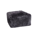 Poufs Floor Pouf - 24" x 24" x 12" Brisa Short-Hair Sheepskin Cube Pouf HomeRoots