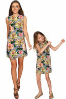 Prima Donna Prima Donna Adele Cute Grey Floral Party Shift Dress - Girls Adele Shift Dress