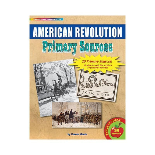PRIMARY SOURCES AMERICAN REVOLUTION-Learning Materials-JadeMoghul Inc.
