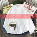 print long sleeve Pullovers oversized harajuku hoodie plus size winter clothes sweatshirt women korean style streetwear tops AExp