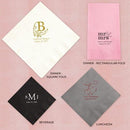 Printed Napkins Cocktail Ivory (Pack of 100)-Personalized Paper Napkins-JadeMoghul Inc.