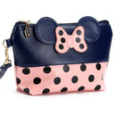 2019 Mickey Minnie Cosmetic Bags Women Makeup Bag New Cartoon Large Bow Tie Clutch Women Packages PU Leather Bag Bolsa Feminina