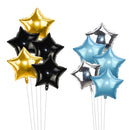 Gold Silver Foil Star Balloon
