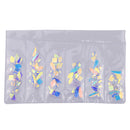 1 Pack AB Glass Nail Rhinestones Diamond Teardrop Horse Eye Crystals Stones Shiny Gems Manicure Nails Art Decorations