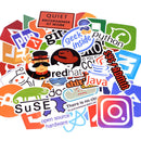 50Pcs New Programming Stickers Pack For On The Laptop Fridge Phone Skateboard Travel Suitcase Waterproof Sticker