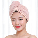 23*60cm 1 Pc Quick Dry Towels Microfiber Fabric Dry Hair Hat Shower Cap Lady Turban Bath Towel Absorbent