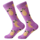 LETSBUY women socks combed cotton harajuku funny creative cartoon animal crew socks lady girls fruit dog bird chili men socks