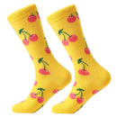 LETSBUY women socks combed cotton harajuku funny creative cartoon animal crew socks lady girls fruit dog bird chili men socks