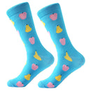 LETSBUY women socks combed cotton harajuku funny creative cartoon animal crew socks lady girls fruit dog bird chili men socks
