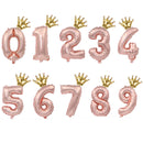 2pcs 32inch Digit Foil Balloons Number Air Balloon happy Birthday Party Decorations Kids toy ball Ans Decoracao Coroa