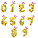 2pcs 32inch Digit Foil Balloons Number Air Balloon happy Birthday Party Decorations Kids toy ball Ans Decoracao Coroa
