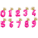 2pcs 32inch Digit Foil Balloons Number Air Balloon happy Birthday Party Decorations Kids toy ball Ans Decoracao Coroa