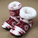 Home Slippers Women Winter Floor Shoes Christmas Elk Indoor Socks Shoes Warm Fur Slides Ladies Plush Slippers Pantoffels Dames