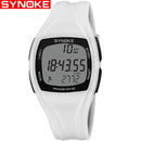 SYNOKE Mens Digital Watches Pedometer Calorie Fitness Sport Watch Men Waterproof Silicone Led Watch Wristwatches Mens Fashion
