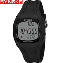 SYNOKE Mens Digital Watches Pedometer Calorie Fitness Sport Watch Men Waterproof Silicone Led Watch Wristwatches Mens Fashion