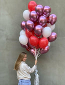 Pink / Red Latex Balloon