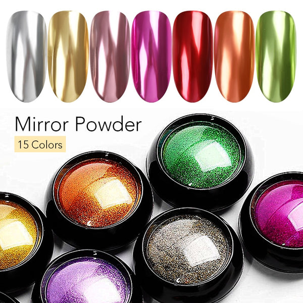Colorful Nail Art Mirror Powder Metallic Effect