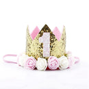 Taoup 1pc One First Birthday Party Hats 1st 2nd 3rd Crown Birthday Hats Number One Party Decors Kids Accessories Newborn Child