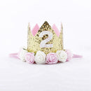 Taoup 1pc One First Birthday Party Hats 1st 2nd 3rd Crown Birthday Hats Number One Party Decors Kids Accessories Newborn Child
