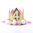 Taoup 1pc One First Birthday Party Hats 1st 2nd 3rd Crown Birthday Hats Number One Party Decors Kids Accessories Newborn Child