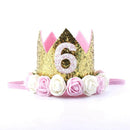 Taoup 1pc One First Birthday Party Hats 1st 2nd 3rd Crown Birthday Hats Number One Party Decors Kids Accessories Newborn Child