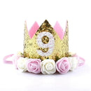 Taoup 1pc One First Birthday Party Hats 1st 2nd 3rd Crown Birthday Hats Number One Party Decors Kids Accessories Newborn Child