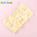 1pcs Cable Knit Nylon Bow Headwrap, One size fits all nylon headbands, wide nylon headbands, baby headbands, Knot bow headwear