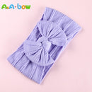 1pcs Cable Knit Nylon Bow Headwrap, One size fits all nylon headbands, wide nylon headbands, baby headbands, Knot bow headwear