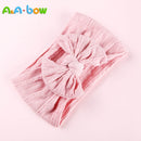 1pcs Cable Knit Nylon Bow Headwrap, One size fits all nylon headbands, wide nylon headbands, baby headbands, Knot bow headwear