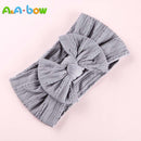 1pcs Cable Knit Nylon Bow Headwrap, One size fits all nylon headbands, wide nylon headbands, baby headbands, Knot bow headwear