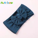 1pcs Cable Knit Nylon Bow Headwrap, One size fits all nylon headbands, wide nylon headbands, baby headbands, Knot bow headwear