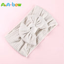 1pcs Cable Knit Nylon Bow Headwrap, One size fits all nylon headbands, wide nylon headbands, baby headbands, Knot bow headwear