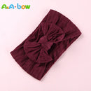 1pcs Cable Knit Nylon Bow Headwrap, One size fits all nylon headbands, wide nylon headbands, baby headbands, Knot bow headwear