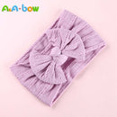 1pcs Cable Knit Nylon Bow Headwrap, One size fits all nylon headbands, wide nylon headbands, baby headbands, Knot bow headwear