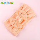 1pcs Cable Knit Nylon Bow Headwrap, One size fits all nylon headbands, wide nylon headbands, baby headbands, Knot bow headwear
