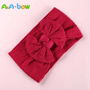 1pcs Cable Knit Nylon Bow Headwrap, One size fits all nylon headbands, wide nylon headbands, baby headbands, Knot bow headwear