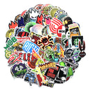 100 cool skateboard fashion Stickers For Suitcase Skateboard Laptop Luggage Fridge Phone Car Styling DIY Decal waterproof