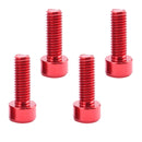 4 Pieces Water Bottle Cage Bolts Holder Screws Hex Socket Screws Aluminum Alloy Bicycle Accessories 7 Colors