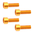 4 Pieces Water Bottle Cage Bolts Holder Screws Hex Socket Screws Aluminum Alloy Bicycle Accessories 7 Colors