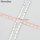 1 yard white pearl rhinestone hot fix tape ribbon glass crystal rhinestone decoration iron on shoes clothing accessories TR020