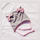 Baby Cotton Hat  Autumn Winter Children's Scarf Hat Sets  Bowknot Ear Baby Girl Boy Warm Beanies