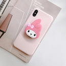 3D Cartoon Holder Soft Phone Case For iphone X XR XS 11 Pro Max 6S 7 8 plus And samsung S8 S9 S10 A50 Note 10 S20