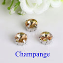 Satellite / Round Shape Glass Rhinestones With Claw Sew On Crystal Stone Strass Diamond Metal Base Buckle For Clothes