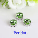 Satellite / Round Shape Glass Rhinestones With Claw Sew On Crystal Stone Strass Diamond Metal Base Buckle For Clothes