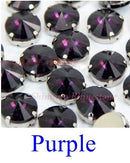 Satellite / Round Shape Glass Rhinestones With Claw Sew On Crystal Stone Strass Diamond Metal Base Buckle For Clothes