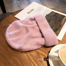 VISROVER  9 colorways new Autumn winter solid color real cashmere beanies for woman cashmere unisex Warm knitted hat wholesales