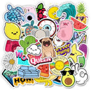 50PCS Cool Summer Vsco Stickers Pack Pink Girl Anime Stiker For Children On The Laptop Fridge Phone Skateboard Suitcase Sticker